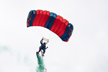 parachute in the sky