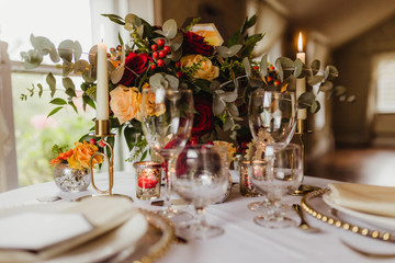 wedding table setting