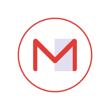 Gmail Flat Style Icon Vector Design