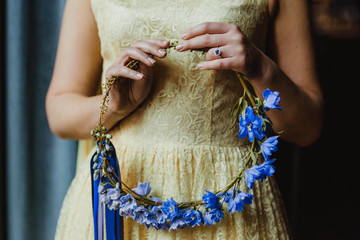 blue hoop bouquet © Olga