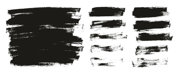 Flat Paint Brush Thin Long & Short Background Mix High Detail Abstract Vector Background Mix Set 
