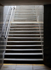 Fototapeta premium A small narrow stone stairs