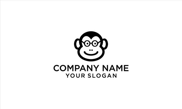 combination of monkey logo design