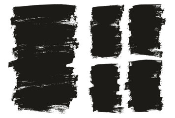 Flat Paint Brush Thin Long & Short Background Mix High Detail Abstract Vector Background Mix Set 