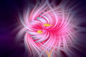 Abstract twisted fractal background