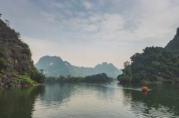 Fototapeta na wymiar Ninh Binh, small paradise in Vietnam