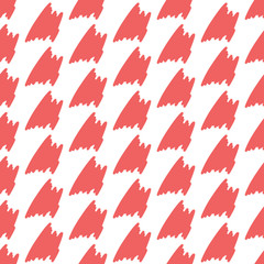 Abstract vector seamless pattern with pink spots on white background.