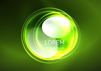 Glowing neon shiny transparent bubbles, glass circles or bio cell concept. Techno futuristic vector abstract background For Wallpaper, Banner, Background, Card, Book Illustration, landing page