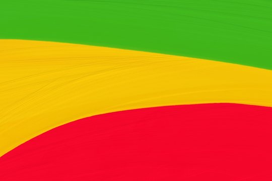 Green yellow red oil brush texture backgrounds,reggae backgrounds concepts