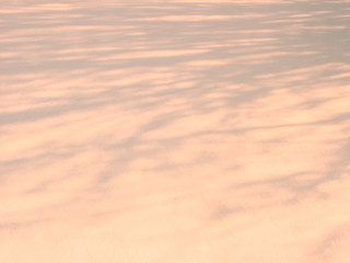 Shadows and  patterns on the surface  of snow