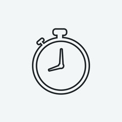 stopwatch vector icon illustration sign