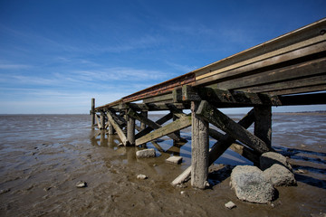 low tide on the north sea. Germany