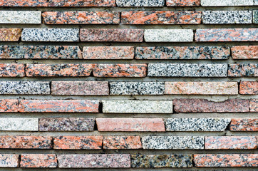 old colored brick wall close up