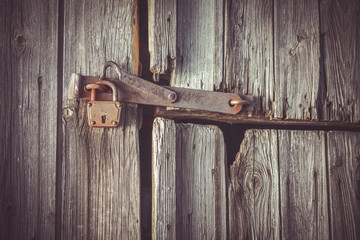 old rusty lock