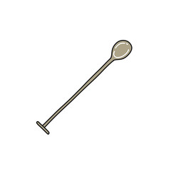 bar spoon doodle icon, vector illustration