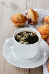 Muffins with black currants