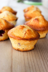 Muffins with black currants