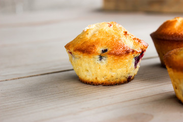 Muffins with black currants