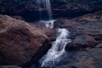 Fototapeta na wymiar waterfall photos taken with low shutter speed