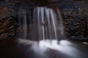 Fototapeta na wymiar waterfall photos taken with low shutter speed