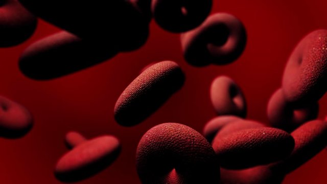 Coronavirus infected blood cells. Coronavirus epidemic.