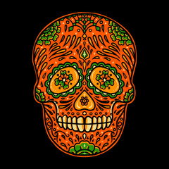 Sugar Skull design illustration