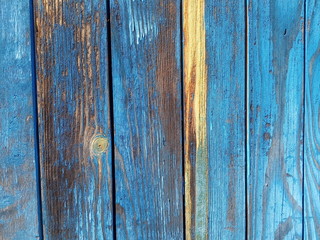  Blue wood background, Vintage timber texture