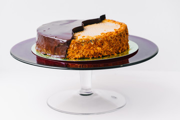 A piece of esterhazy on a plate