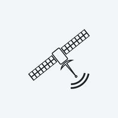 satellite vector icon illustration sign