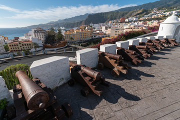 Santa Cruz de La Palma - Castillo de La Virgen - view over the city © StG Stockfoto