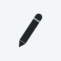 Pencil vector icon illustration sign