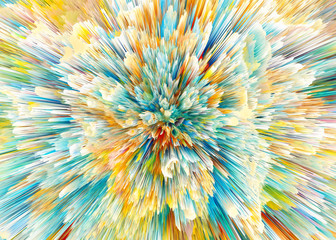Modern and trendy colorful explosions for  design of backgrounds, walls ,interiors ,screensavers.3d render