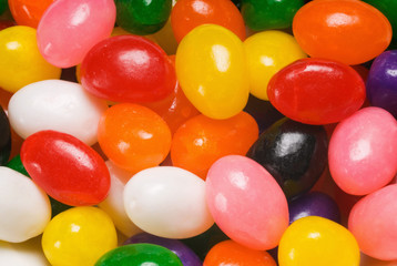 Jelly beans closeup