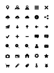 Universal icon set for web and mobile