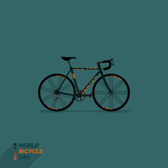 Vector Illustration of Racing Bike