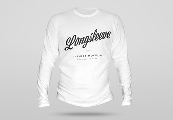 3D Longsleeve T-Shirt Mockup
