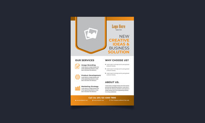 Corporate Business Promotional Flyer Design Template, Marketing leaflet, Branding Flyer Design 