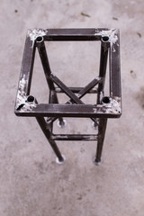 Homemade metal bar stool