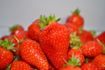 
juicy fresh strawberries