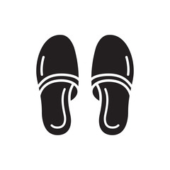 slippers icon vector trendy design template