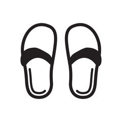 slippers icon vector trendy design template