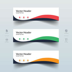 Vector Header Design Stock Photos & Vector