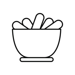 EID mubarak concept, ramadan iftar icon, line style