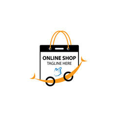 Online Shop Logo designs Template, Vector illustration for your company purpose ready to use