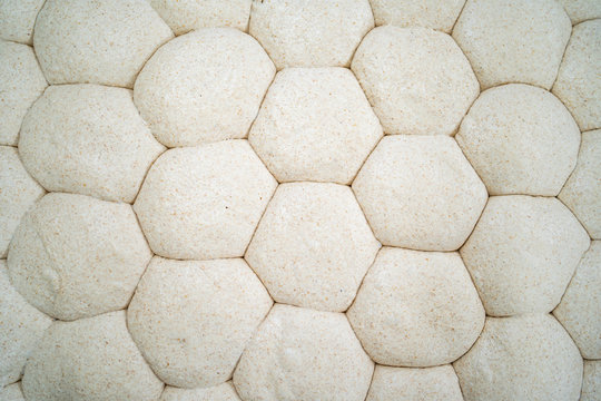 Full frame pattern of raw bread