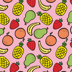 Fruit pattern. Fruit background