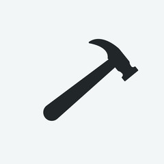hammer vector icon illustration sign