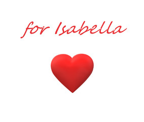 happy valentines card with name and heart