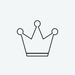 Crown vector icon illustration sign