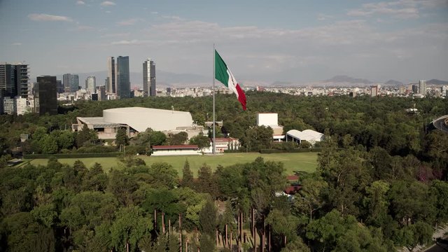 Bandera de Mexico, Campo Marte, Cinematicdrone